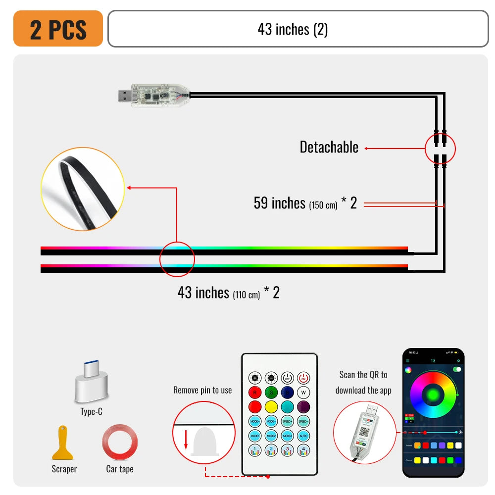 LED Ambient Lighting Strips