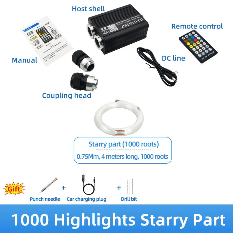 1000pcs-1200pcs Starlight Headliner Kit